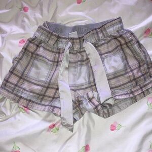 Plaid Women's sleep Shorts